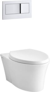 KOHLER K-6299-0 Veil Wall-Hung Elongated Toilet Bowl Img