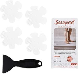 Secopad Non-Slip Bathtub Stickers 24 Pieces, Snowflake Img