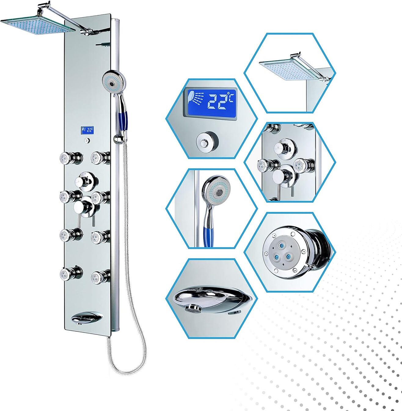 The 10 Best Shower Panel Reviews with Complete Guide [2021] - Toilet Lounge