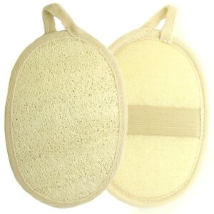 Kiloline Exfoliating Loofah Pads-2 Pack 100% Natural Materials Scrubber Img