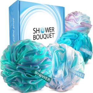 Loofah Bath Sponge Swirl Set XL 75g by Shower Bouquet Img