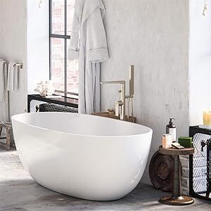 MAYKKE Barnet 61″ Acrylic Freestanding Bathtub Img