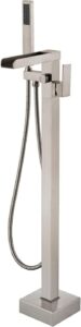 Wowkk Freestanding Bathtub Waterfall Tub Filler Img