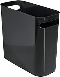 mDesign 1.5-Gallon Slim Plastic Rectangular Trash Can Img
